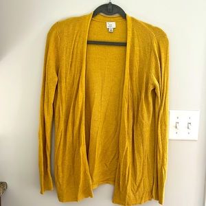 A new day yellow cardigan, size small, great condition